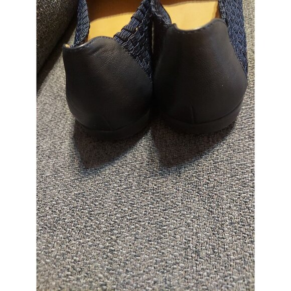 Comfortview Women's Bethany flats slip-On 10WW Navy Blue Casual Shoes Dress - Picture 7 of 10